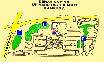 Peta Fakultas Ekonomi Universitas Trisakti